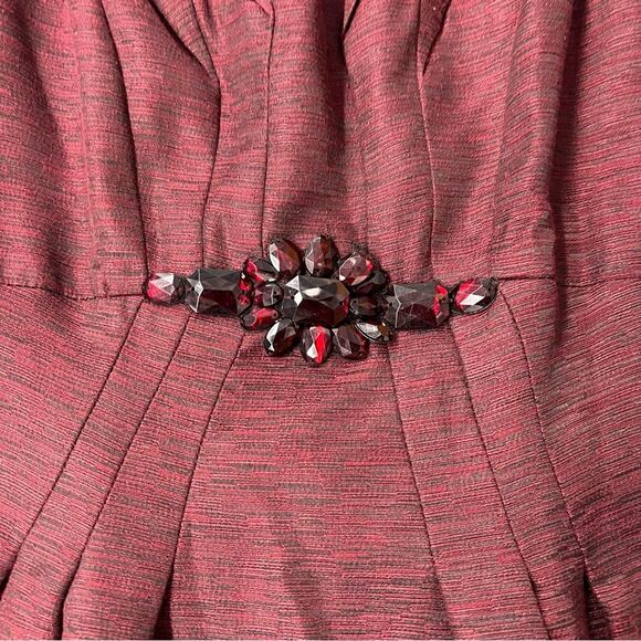 David Meister Sleeveless Square Neck Line Dress Size 4 - Picture 4 of 10